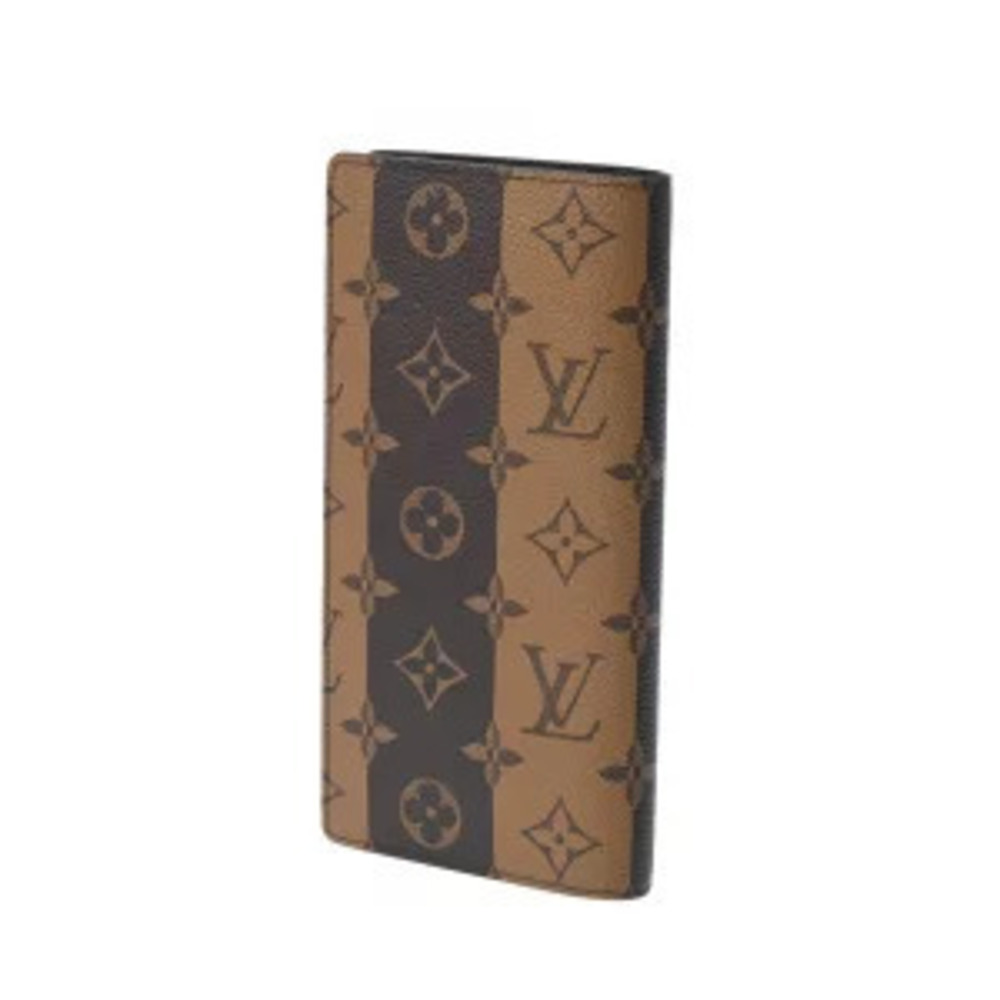 Louis Vuitton Stripe Portefeuille NIGO collaboration Brown Monogram Brazza